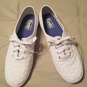 Keds White Champion Eyelet